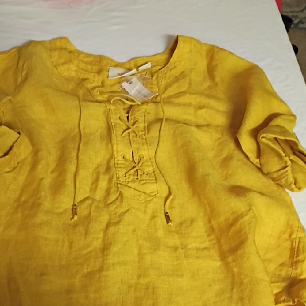 Anthropologie Yellow Blouse